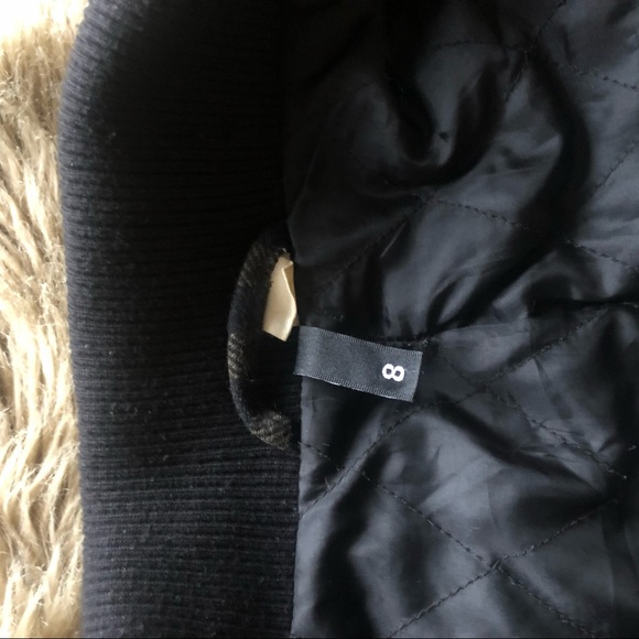 Wool cargo coat olive green black 8 - Picture 9 of 10